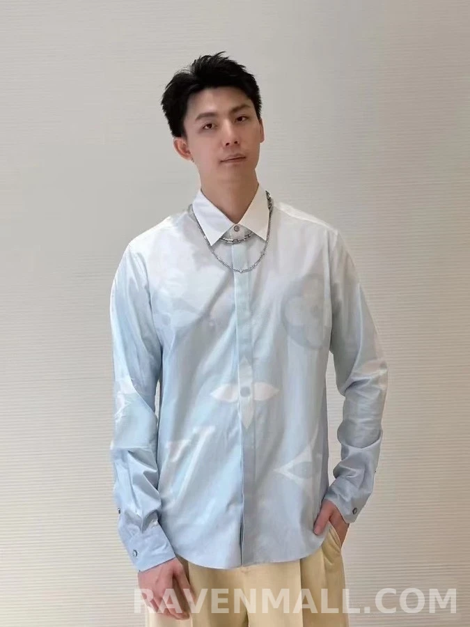 루이비통 루이비통 모노그램 프린트 셔츠 상세 이미지