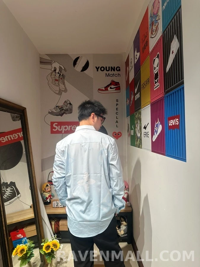 루이비통 루이비통 모노그램 프린트 셔츠 상세 이미지