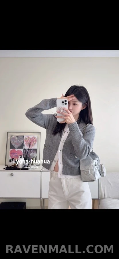 샤넬 샤넬 페이크 레이어드 울 가디건 상세 이미지