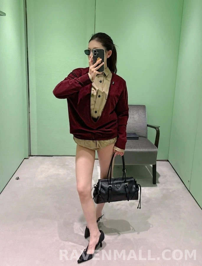 프라다 프라다 견장 포켓 셔츠 상세 이미지