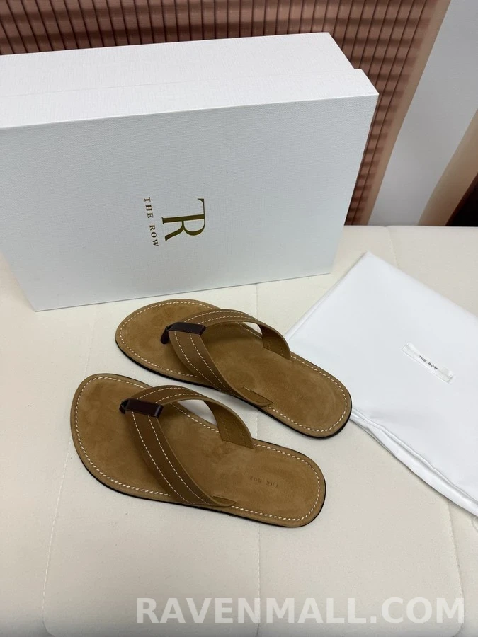 더로우 더로우 스웨이드 레더 플립플랍 상세 이미지