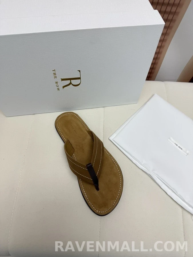 더로우 더로우 스웨이드 레더 플립플랍 상세 이미지