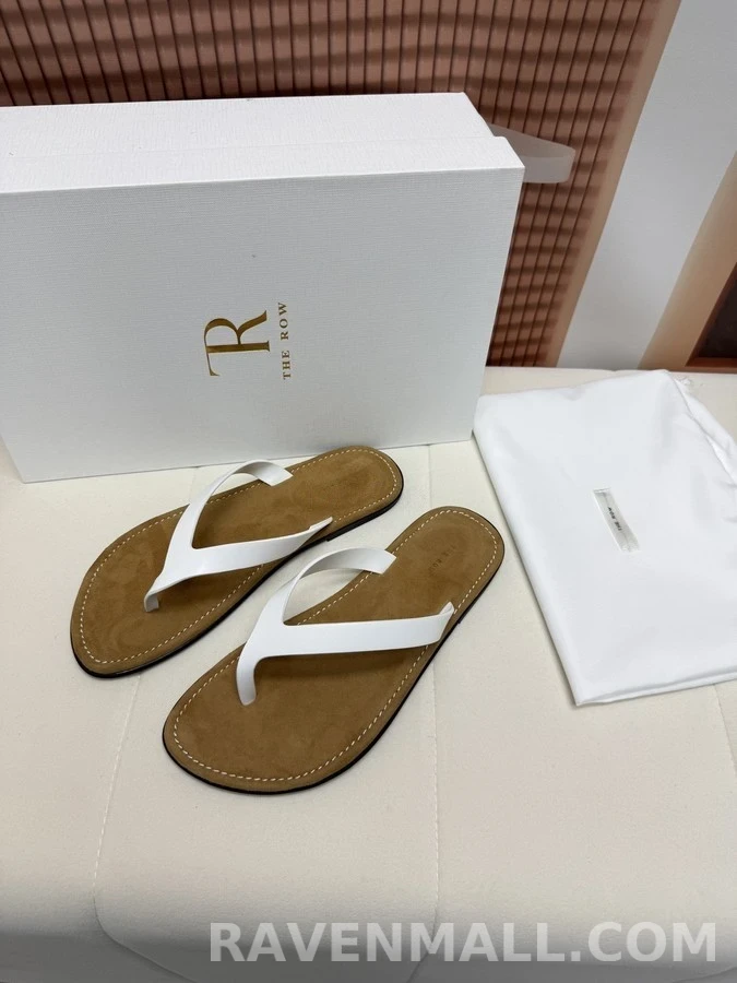 더로우 더로우 레더 플립플랍 상세 이미지