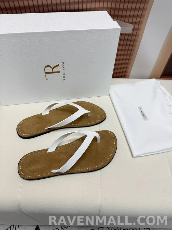 더로우 더로우 레더 플립플랍 상세 이미지