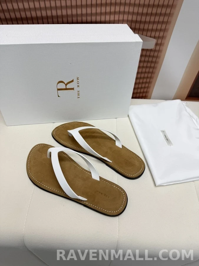 더로우 더로우 레더 플립플랍 상세 이미지