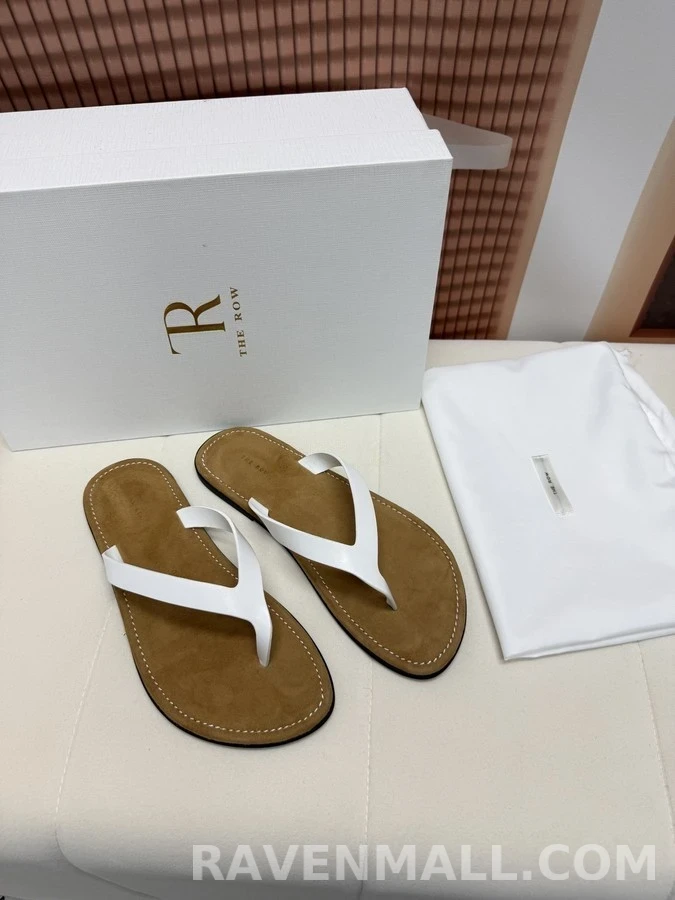 더로우 더로우 레더 플립플랍 상세 이미지