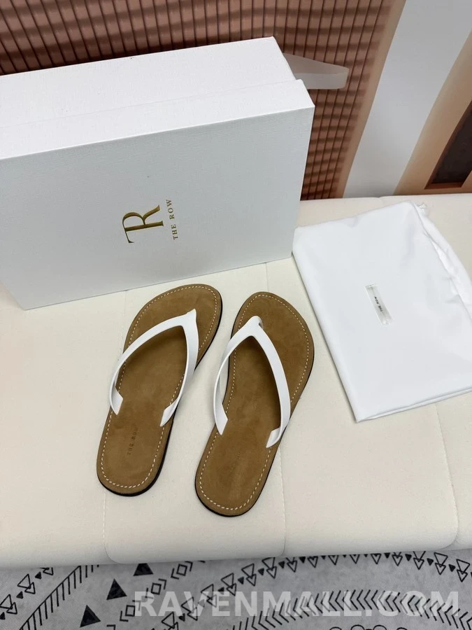 더로우 더로우 레더 플립플랍 상세 이미지