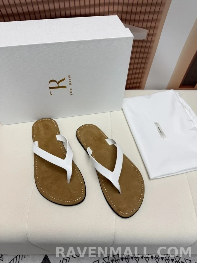 더로우 더로우 레더 플립플랍 상세 이미지