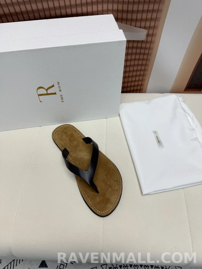 더로우 더로우 레더 플립플랍 상세 이미지