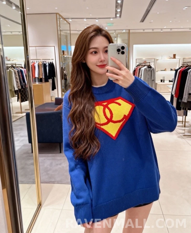 샤넬 샤넬 초인 로고 니트 스웨터 상세 이미지