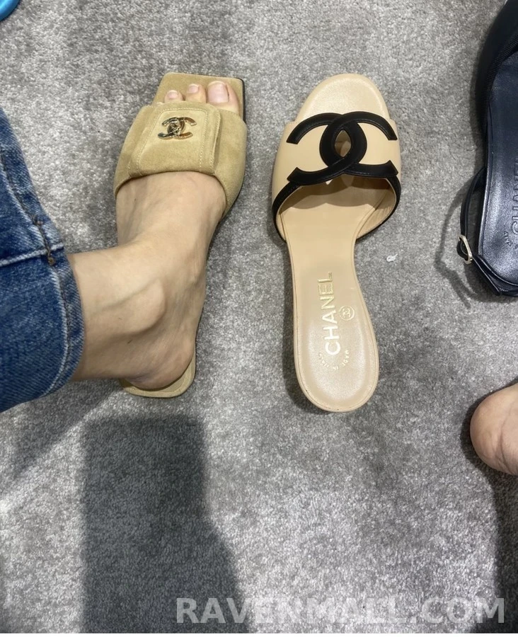 샤넬 샤넬 버클 스퀘어토 플랫 샌들 상세 이미지