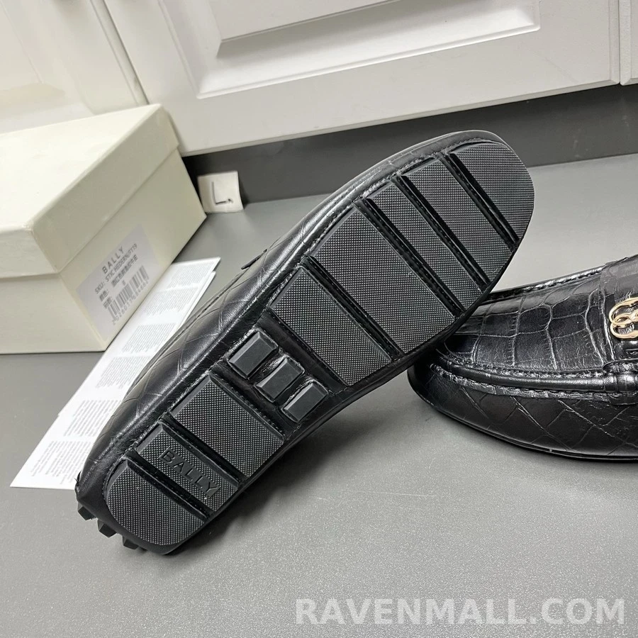 구찌 구찌 악어 엠보싱 로고 버클 로퍼 상세 이미지