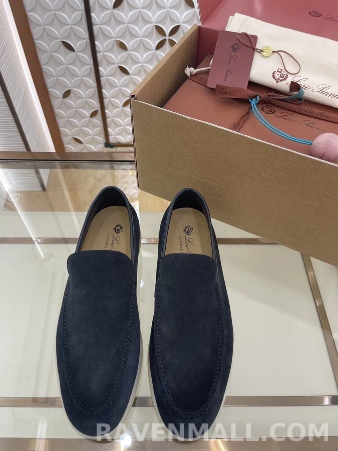 로로피아나 로로피아나 스웨이드 크록 엠보 로퍼 상세 이미지