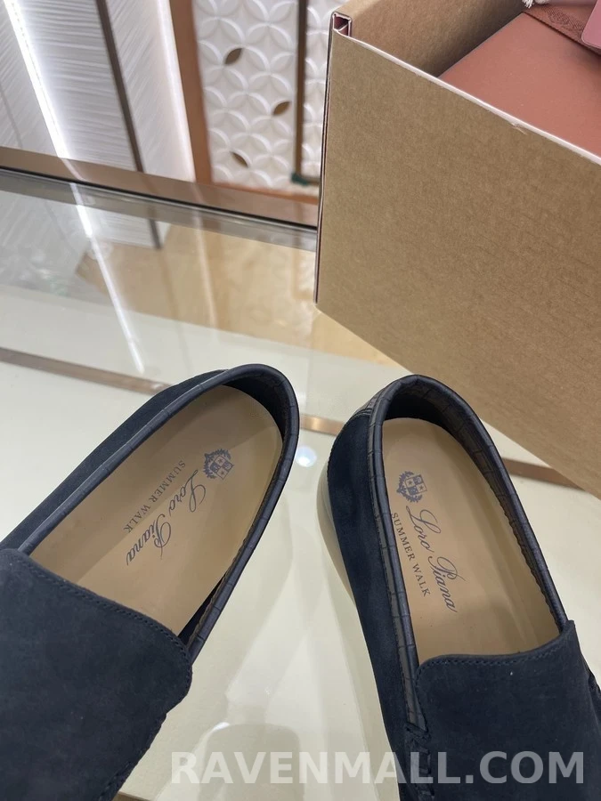 로로피아나 로로피아나 스웨이드 크록 엠보 로퍼 상세 이미지
