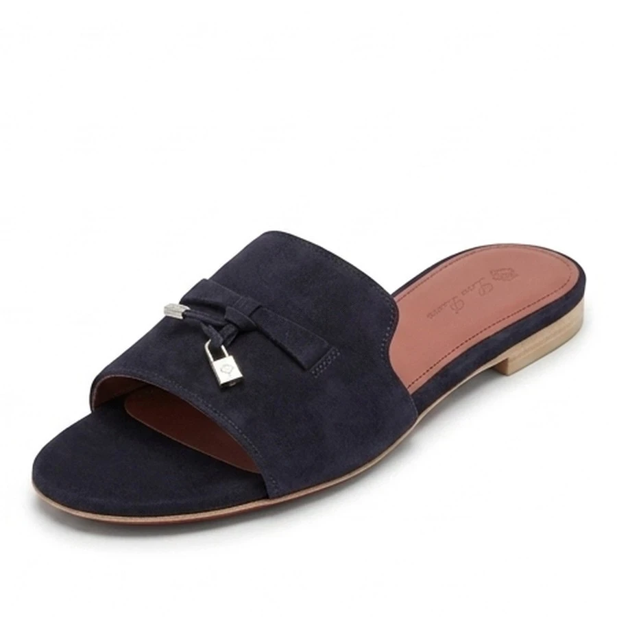 로로피아나 로로피아나 스웨이드 보우 슬라이드 상세 이미지