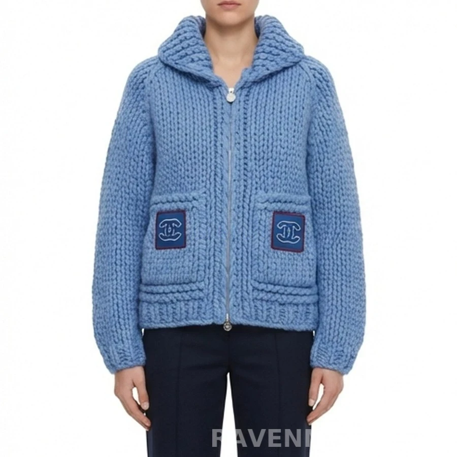 샤넬 샤넬 신상 투웨이 지퍼 카라 가디건 상세 이미지