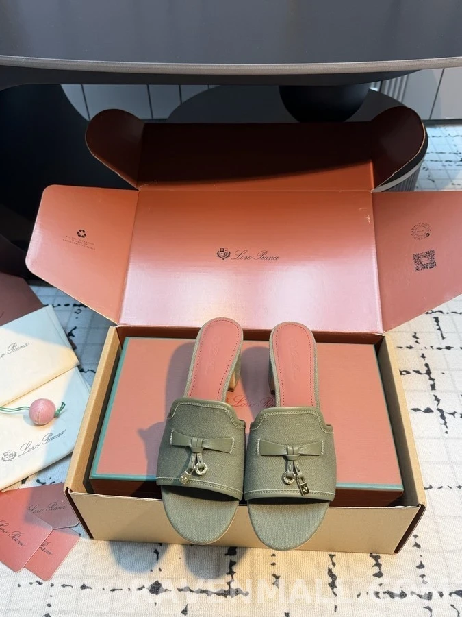 로로피아나 로로피아나 캔버스 패드락 뮬 샌들 상세 이미지