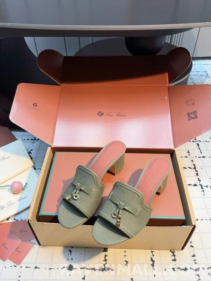 로로피아나 로로피아나 캔버스 패드락 뮬 샌들 상세 이미지