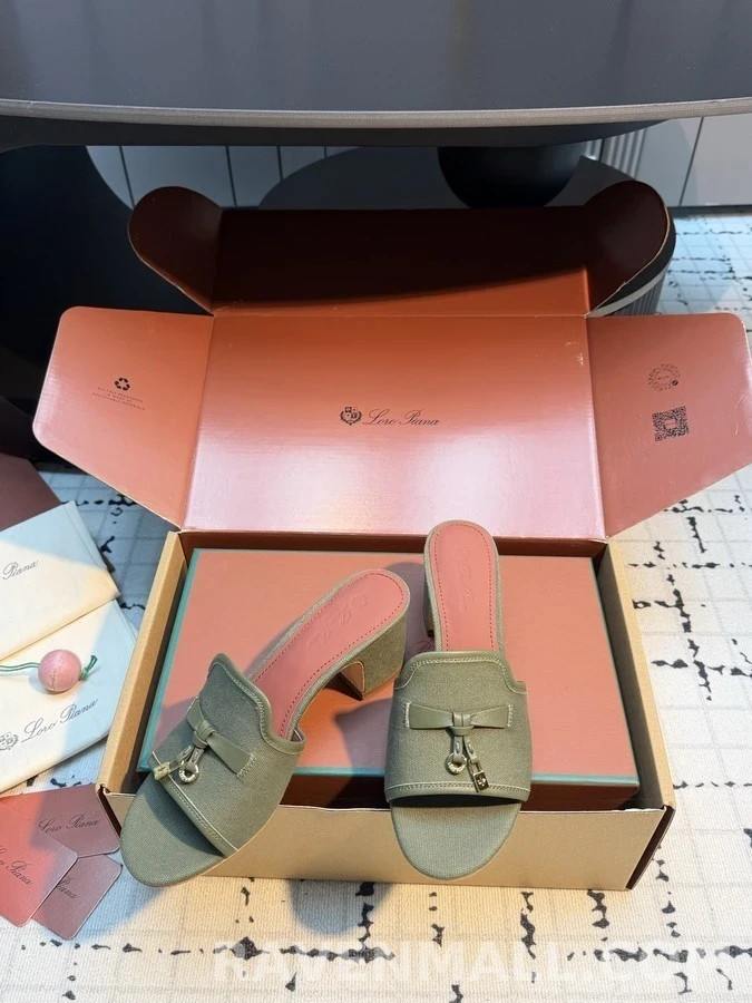 로로피아나 로로피아나 캔버스 패드락 뮬 샌들 상세 이미지