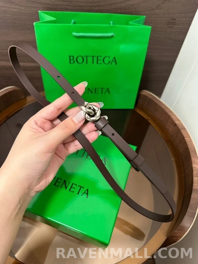 보테가베네타 보테가 베네타 매듭 버클 가죽 벨트 상세 이미지