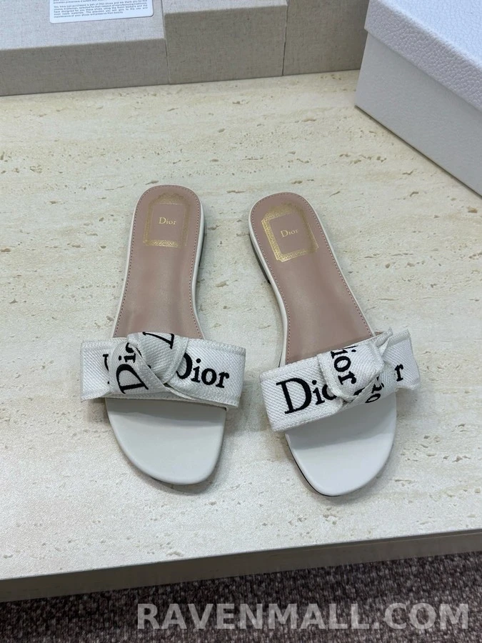 디올 디올 J'A 자수 리본 플랫 샌들 상세 이미지