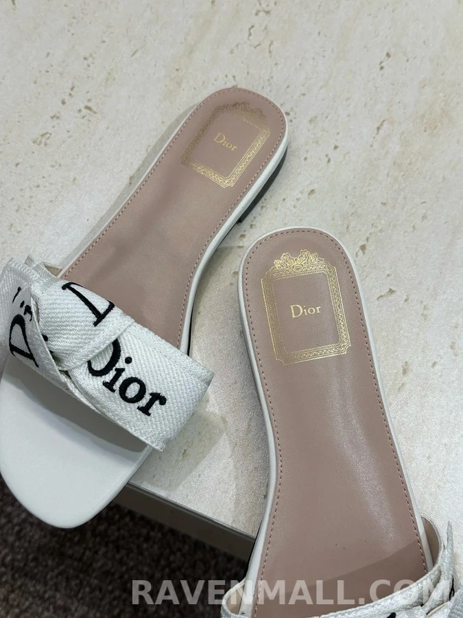 디올 디올 J'A 자수 리본 플랫 샌들 상세 이미지