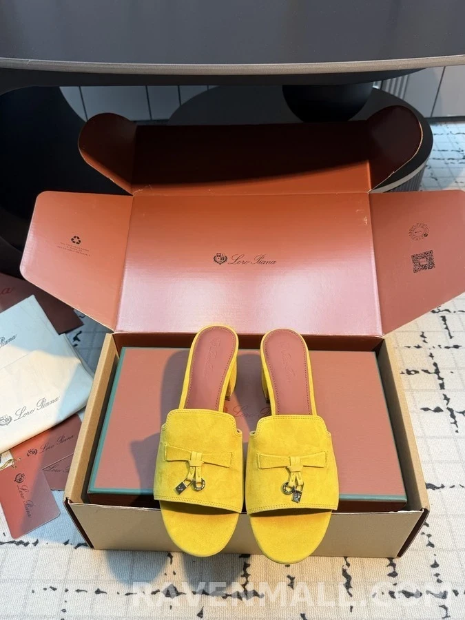 로로피아나 로로피아나 블록힐 뮬 샌들 상세 이미지