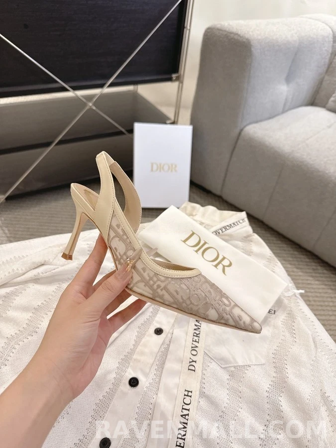 디올 디올 Aable 모노그램 슬링백 힐 상세 이미지