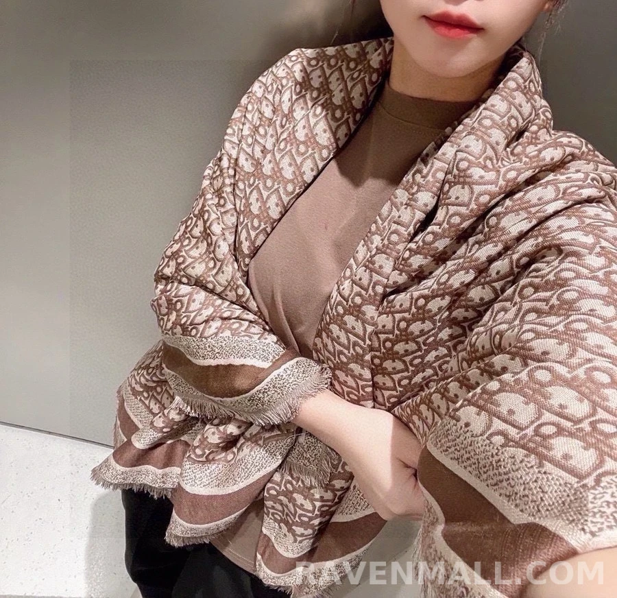 디올 디올 오블리크 패턴 스카프 상세 이미지