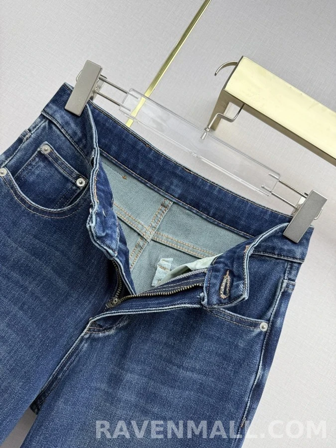 비비안 웨스트우드 비비안 웨스트우드 오브 자수 와이드 데님 팬츠 상세 이미지