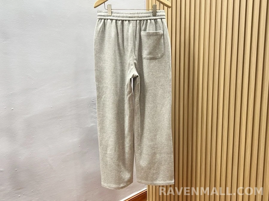 브루넬로 쿠치넬리 브루넬로 쿠치넬리 울 스트레이트핏 트레이닝 팬츠 상세 이미지
