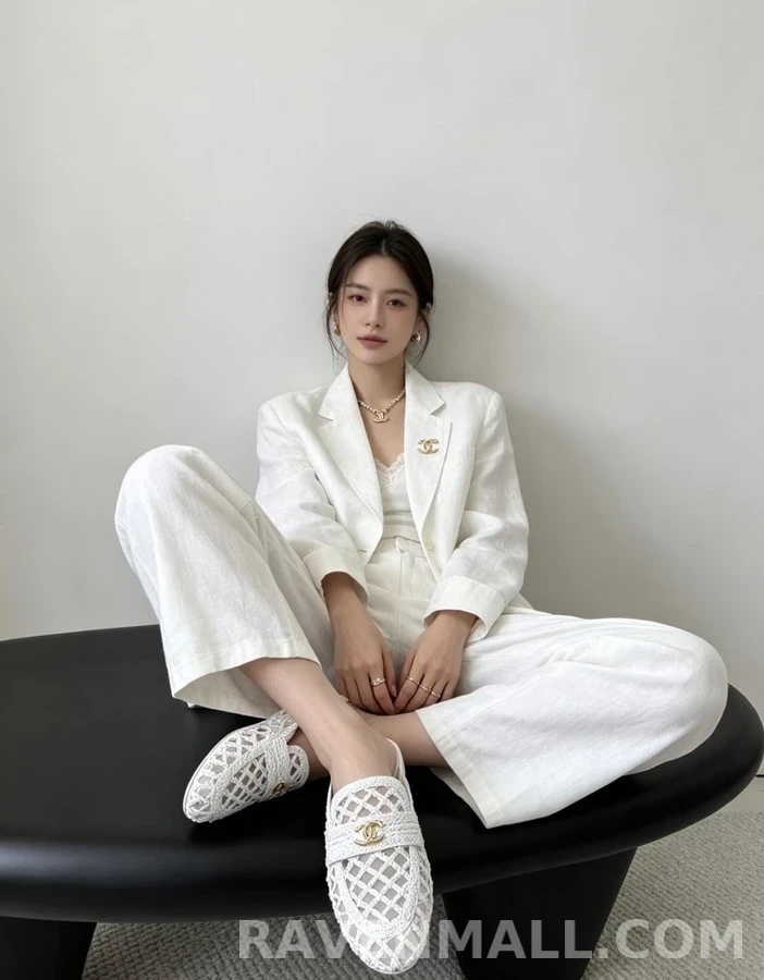샤넬 샤넬 크로셰 로고 로퍼 상세 이미지
