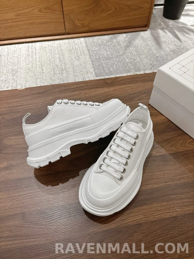 알렉산더 맥퀸 알렉산더 맥퀸 캔버스 플랫폼 스니커즈 상세 이미지