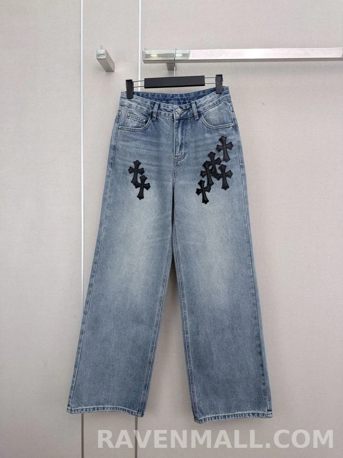 크롬하츠 크롬하츠 크로스 워싱 데님 팬츠 상세 이미지