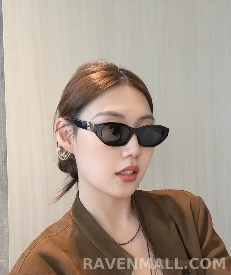 미우미우 미우미우 로고 캣아이 선글라스 상세 이미지