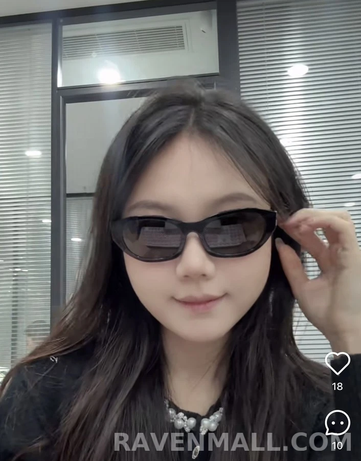 미우미우 미우미우 로고 캣아이 선글라스 상세 이미지