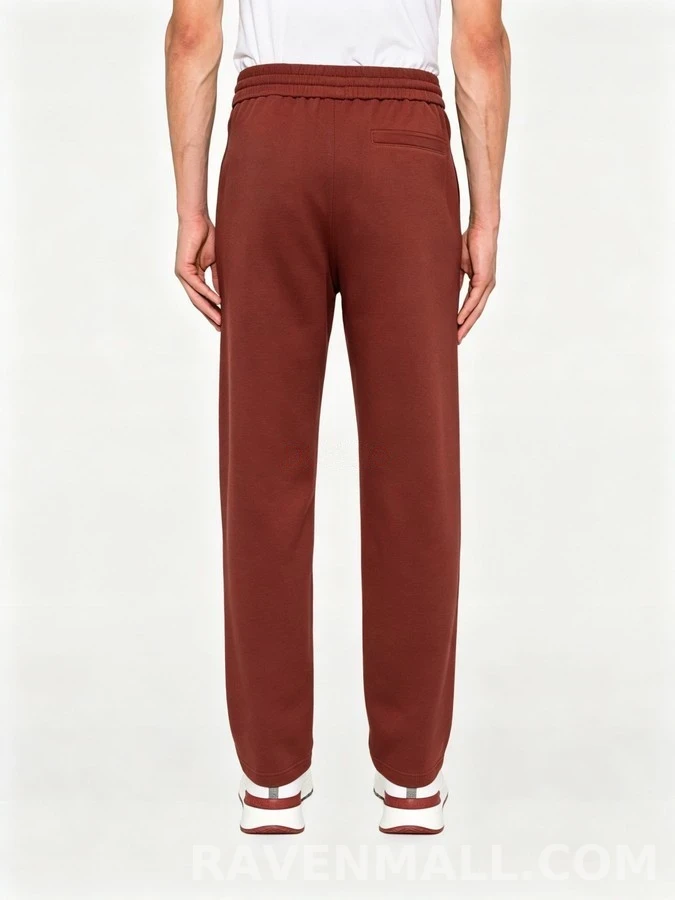 브루넬로 쿠치넬리 브루넬로 쿠치넬리 자수 로고 플리스 캐주얼 팬츠 상세 이미지