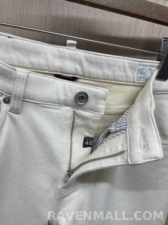 브루넬로 쿠치넬리 브루넬로 쿠치넬리 기모 스트레이트 데님 상세 이미지