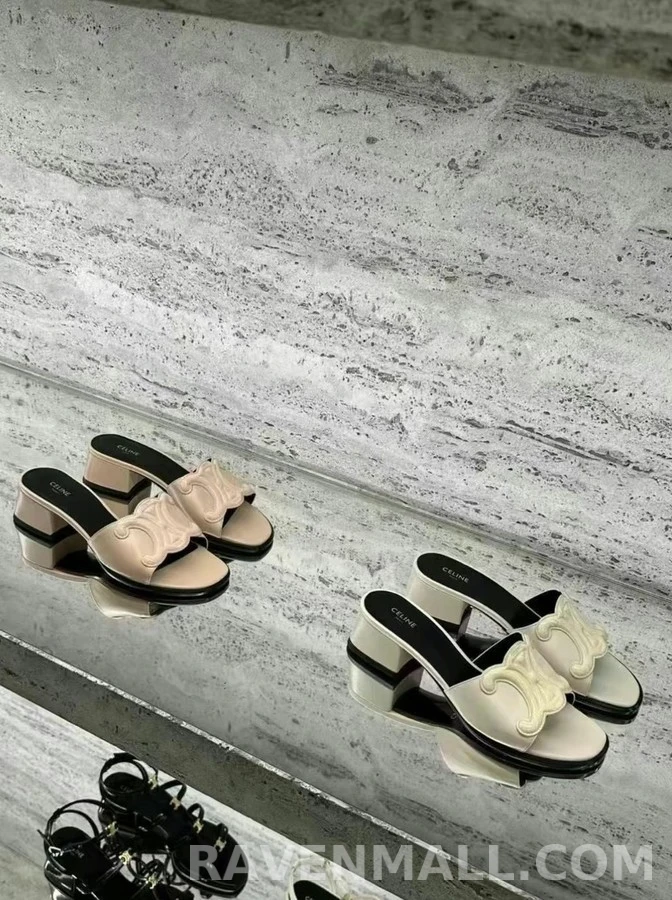셀린느 셀린느 트리오페 블록힐 뮬 상세 이미지