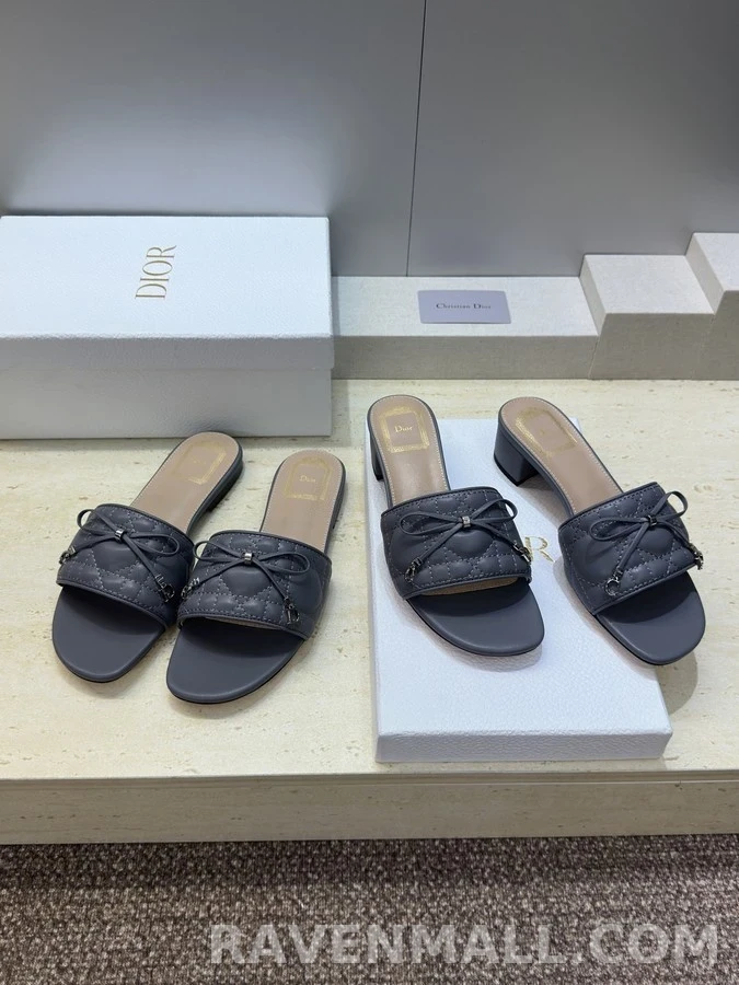 디올 디올 까나쥬 퀼팅 보우 뮬 상세 이미지