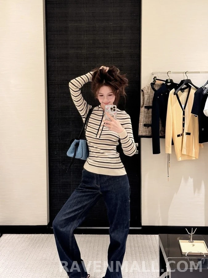 샤넬 샤넬 더블 C 로고 카펜터 데님 팬츠 상세 이미지