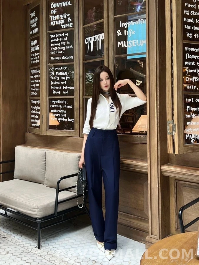 샤넬 샤넬 플리츠 정장 팬츠 상세 이미지