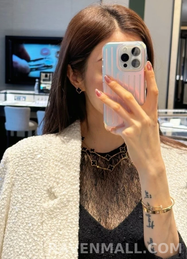 반클리프 아펠 반 클리프 아펠 아게이트 클로버 목걸이 상세 이미지