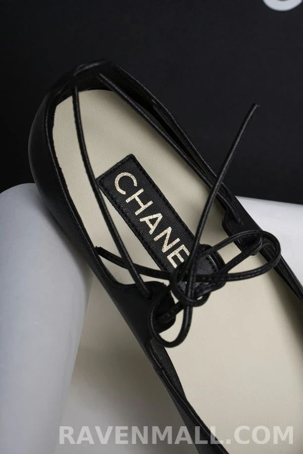 샤넬 샤넬 레이스업 플랫 메리제인 상세 이미지