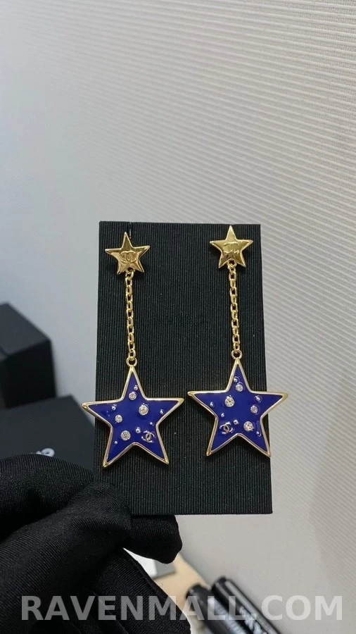 샤넬 샤넬 에나멜 스타 드롭 귀걸이 상세 이미지