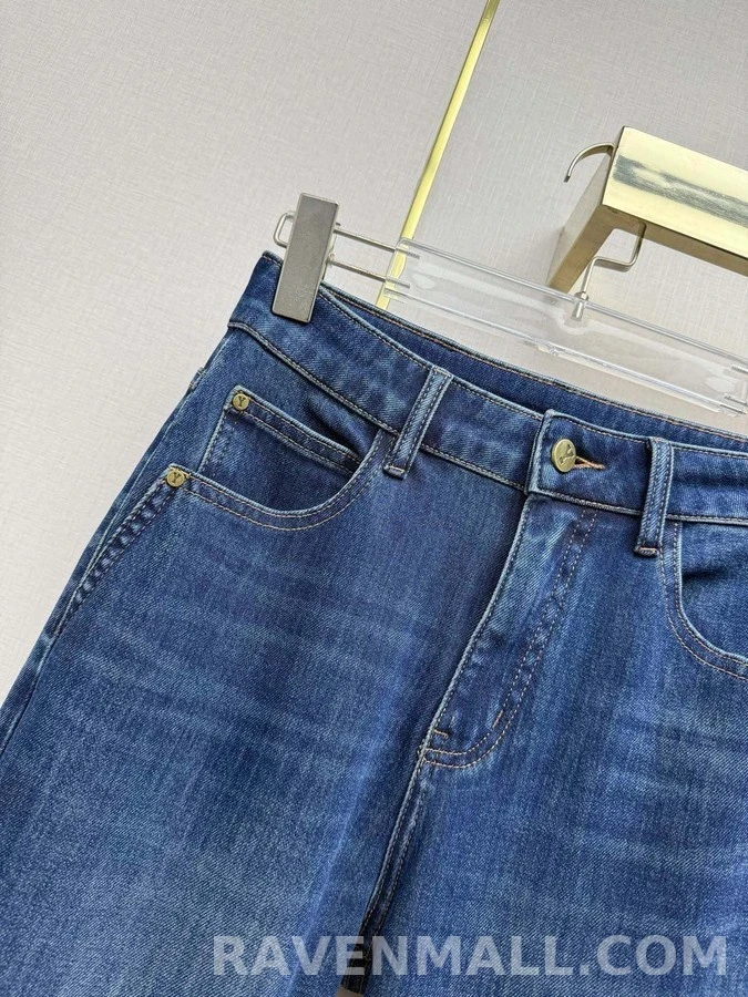 생로랑 세인트로랑 레터링 스트레이트 데님 팬츠 상세 이미지