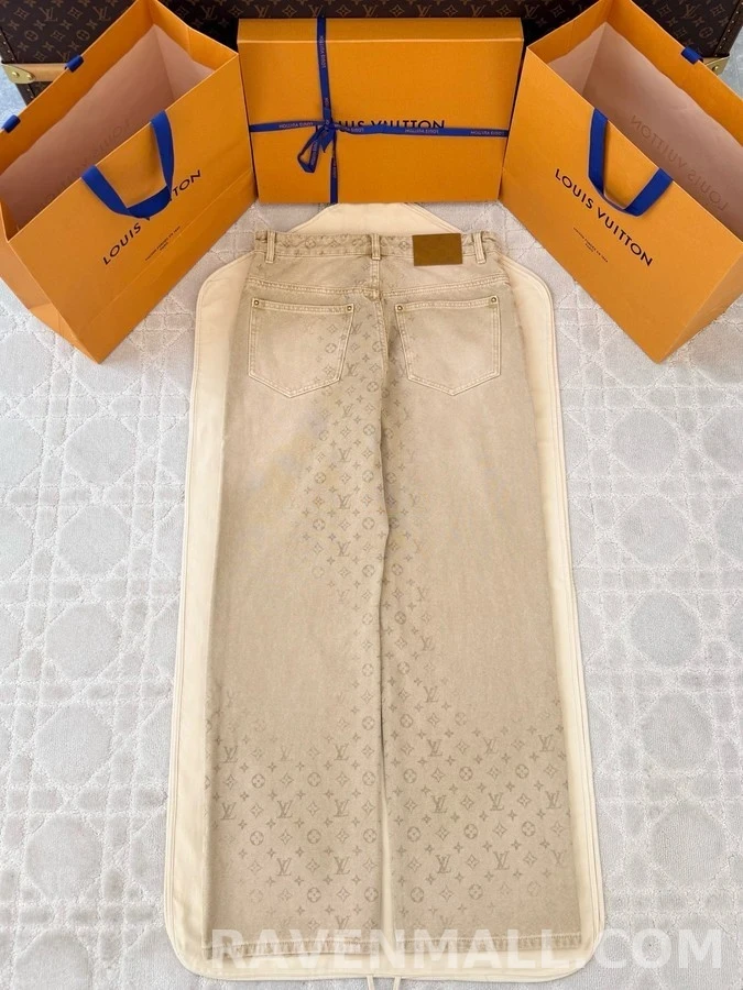 루이비통 루이비통 모노그램 와이드 데님 팬츠 상세 이미지