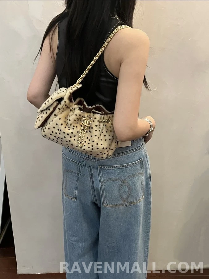 샤넬 샤넬 더블C 스티치 와이드 데님 팬츠 상세 이미지