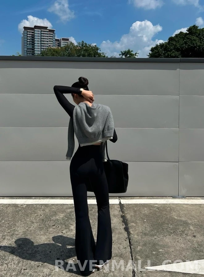 미우미우 미우미우 로고 부츠컷 팬츠 상세 이미지