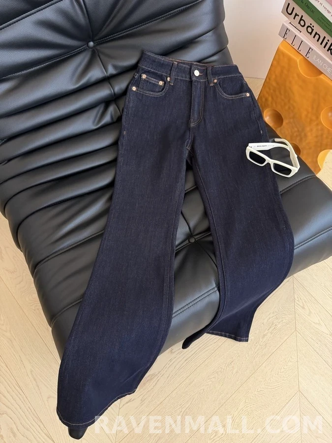 발렌티노 발렌티노 후면 V 로고 메탈 부츠컷 데님 팬츠 상세 이미지